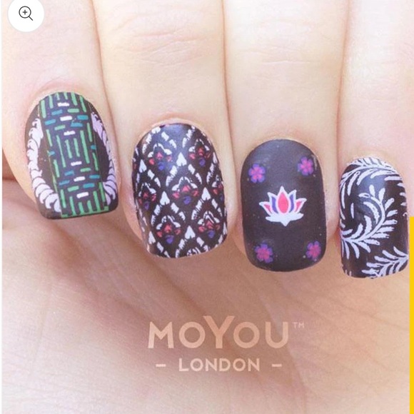 MoYou London nail art stamping plate Asia 02 NWOT - Picture 5 of 6